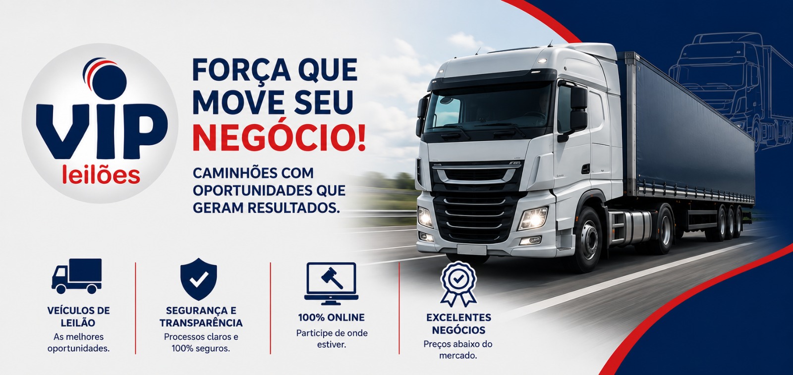 Leilão de Caminhões - Segunda-Feira - 15/06/2026